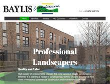 Tablet Screenshot of baylislandscapes.co.uk